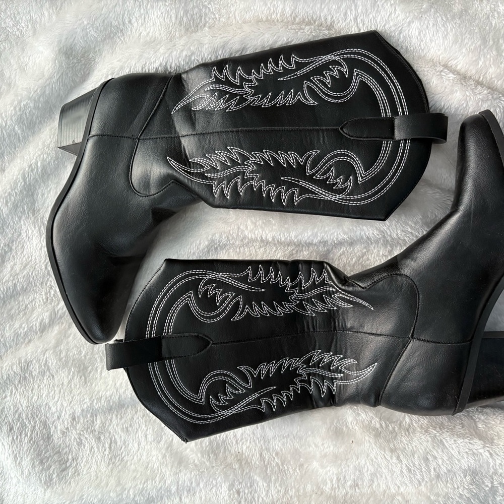 Black Western Ankle Boots
